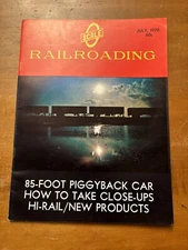 O Scale Railroading Magazine July 1970 Piggy Back car Hi-Rail