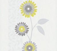 A.S. CréAtion Vliestapete Life Grau GrüN Weiß Floral Blumen 300071