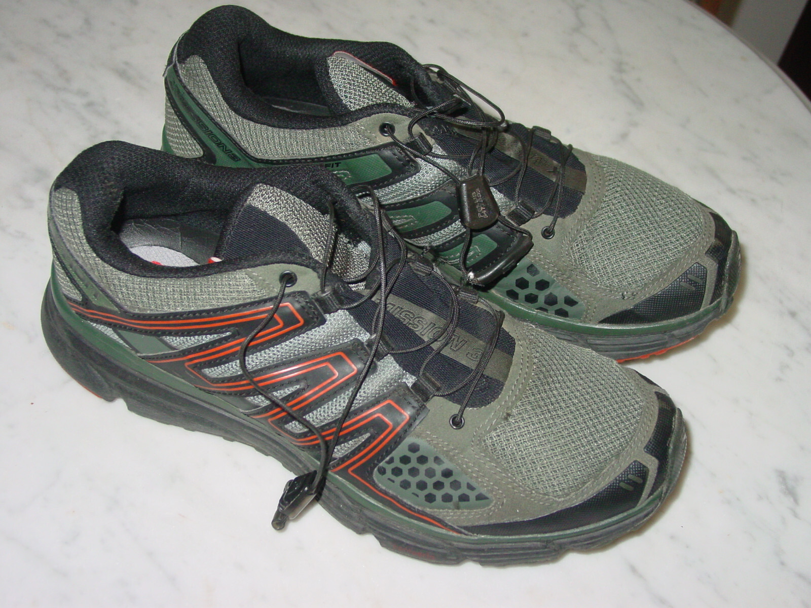 2016 Salomon X Mission 3 Scarpe da trekking verdi 379138 da uomo! Taglia 9