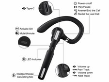 Trucker Wireless Bluetooth Mic NOISE CANCELLING Headset Microphone Earpiece Car
