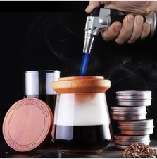 Cocktail Smoker Kit with Torch, With Four Kind of Wood Chips for Whiskey Bourbon