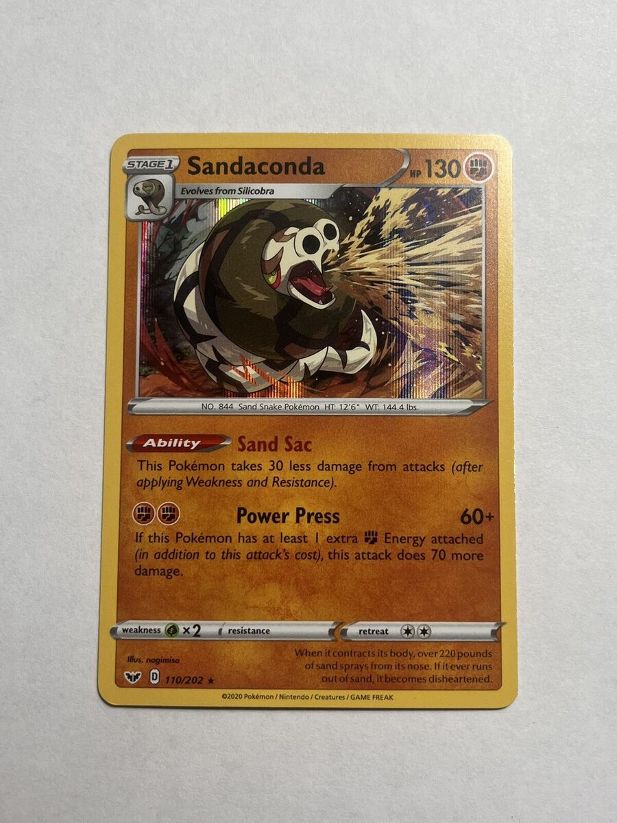 Sandaconda 110/202 NM in Portuguese Sword & Shield Pokémon TCG