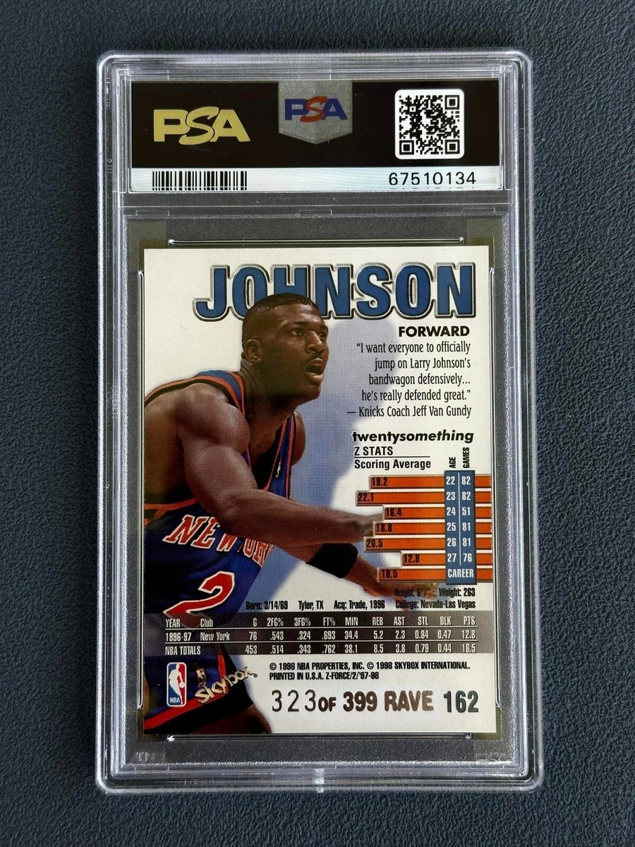 1997 SKYBOX Z-FORCE LARRY JOHNSON #162 RAVE #