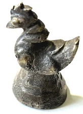 Antique 1800s Opium Weight Bird Rooster Chicken Hen Bronze Myanmar Burma 56.2g
