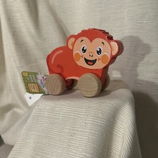 Spark Wooden Create Imagine Animal/Monkey Toy Fine Motor/Hand-Eye 12 Mo 