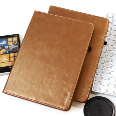 Luxury Protective Samsung Galaxy Tab E 9.6'' Tablet Leather Pouch Cover Case Gold