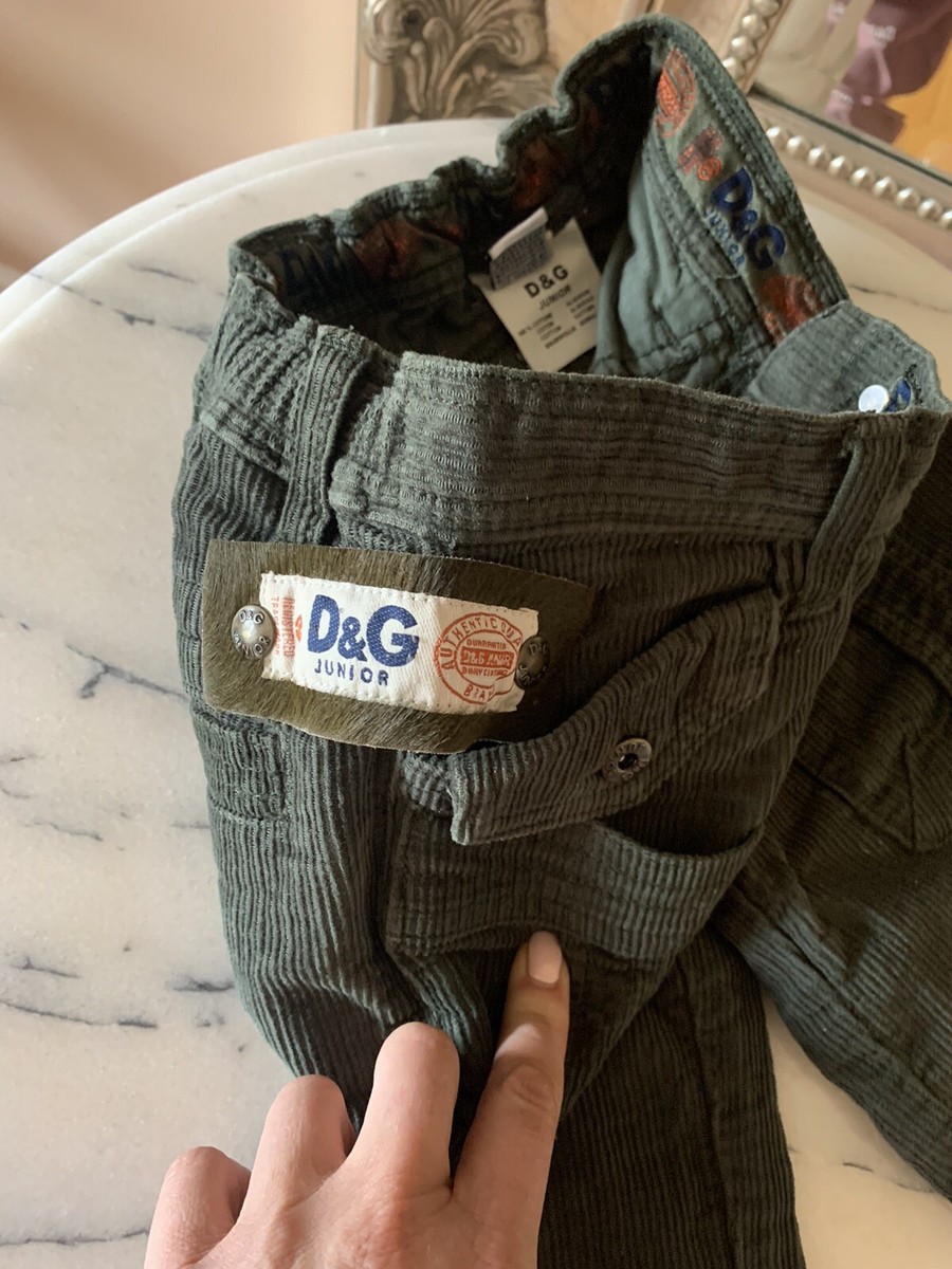 Dolce Gabbana D&G Junior Dark Green Pants Jeans Size 3 100 