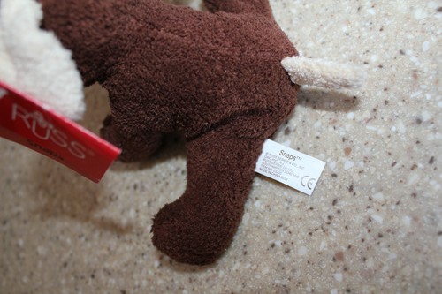 Russ Luv Pets Snaps Dog Plush Stuffed Animal 5" Brown New with Tags - Picture 5 of 5