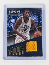 2014-15 Panini Threads Authentic Threads Prime #3 Derrick Favors /25 Utah Jazz