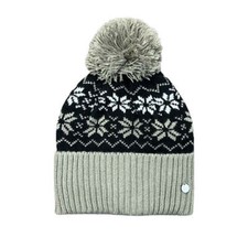 30854 Horze Emily Snowflake Knitted Winter Hat NEW