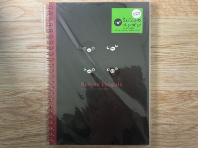 Suica Penguin A5 Ring Notebook Black Suica's Penguin