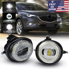 for Mazda RX-8 MPV 6 5 3 2 CX-7 CX-5 CX-9 MX-5/Miata Fog Light LED Angel Eyes