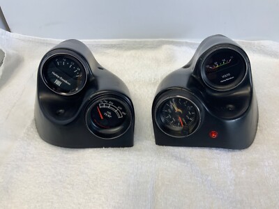 Harley OEM FXR gauges - fairing Pods (pair) - clock, volt, fuel and oil temp