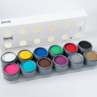 Grimas Water Make-up Palette 12 A-XL 12 x 15 ml Kinderschminke 12 x Palette
