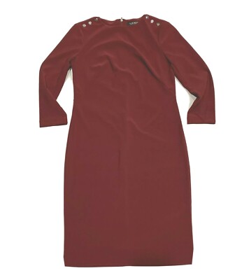 ralph lauren shoulder button dress