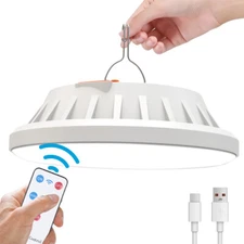 Solar Hanging Light Camping Outdoor Light Lamp Lantern Rechargeable With Remote