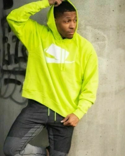 Nike Sportswear NSW Men s French Terry Hoodie M Cyber Green Pullover Oversize