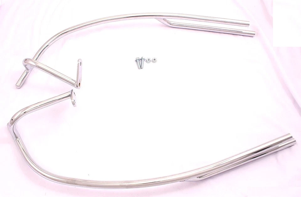 SIDEBAGS TRIM  RAILS BARS Saddlebags Guards Rear 4 YAMAHA Road liner Stratoliner - Image 4 of 4