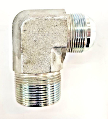 FUI 90° ELBOW FITTING 2501-20-24 1-1/4'' M JIC TO 1-1/2'' M NPT STEEL