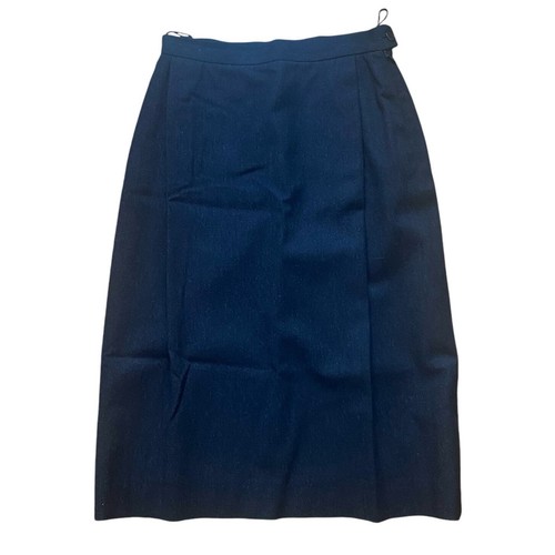 Moschino Couture, Vintage Moschino Couture US 8 Fits 6 Wool Cashmere Pencil Skirt Heathered Blue