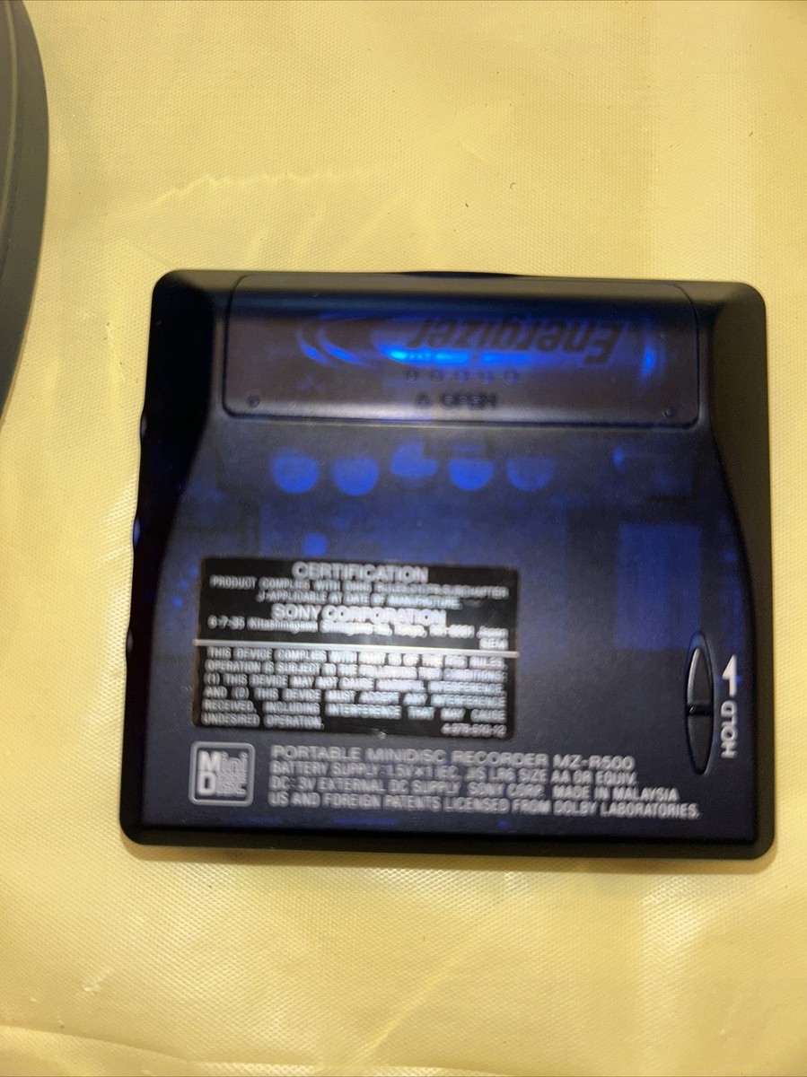 Sony MZ-R500 MD MiniDisc Recorder Walkman Player + Panasonic
