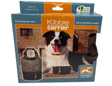 Kurgo Dog Food Kibble Carrier Travel Bag and Bowl Pet Food Storage Container NEW
