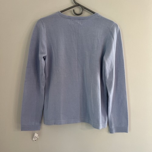 Foxcroft Women’s Cardigan Sweater Knit Small Light Blue Button Front Preppy NWT - Bild 3 von 8