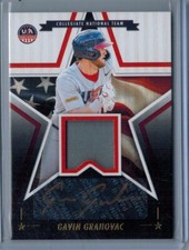 2025 PANINI STARS & STRIPES GAVIN GRAHOVAC AUTO GOLD INK AUTOGRAPH JERSEY SP