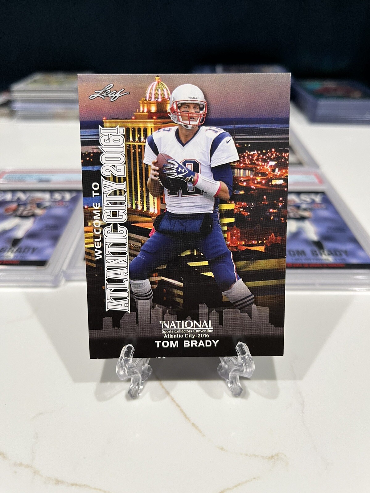 2016 Leaf Atlantic City National Tom Brady INVEST GOAT HOF MVP TB12 READ!!