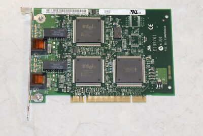 Intel Dell Dual Port 10/100Mbps Network Card Full Height PCI A67265-002 9213P