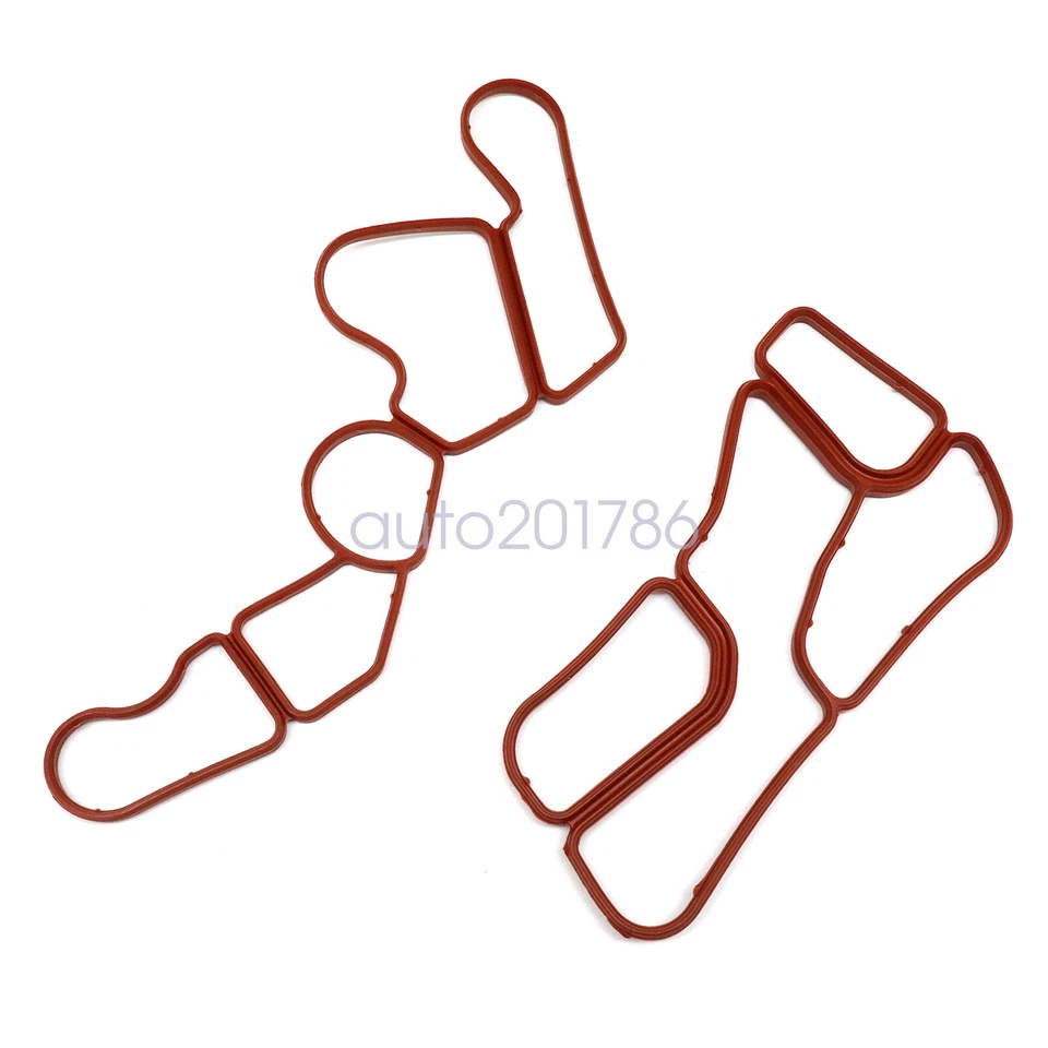 Carcasa de filtro de aceite de motor nueva + junta de enfriador de aceite para Benz GL450 2012 Foto 4 de 4