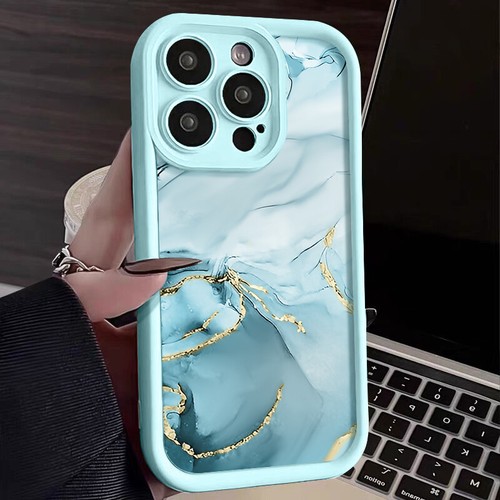 Funda protectora suave TPU mármol a prueba de golpes para teléfono iPhone 16 15 Pro Max 14 13 12 11 - Imagen 11 de 14