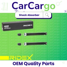 Pair X2 Rear Shock Absorbers Gas for PEUGEOT 107 2005 - 2014 OE Quality Ridex