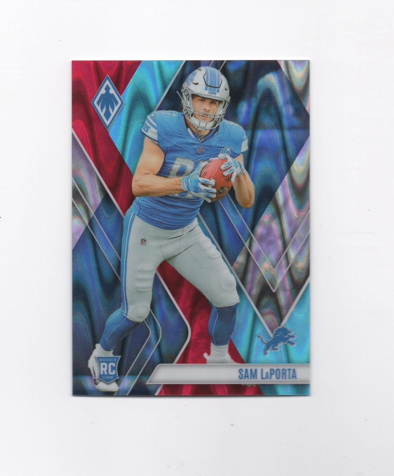 Sam LaPorta 2023 Panini Phoenix Fire & Ice Seismic Rookie RC /50 #115 Lions