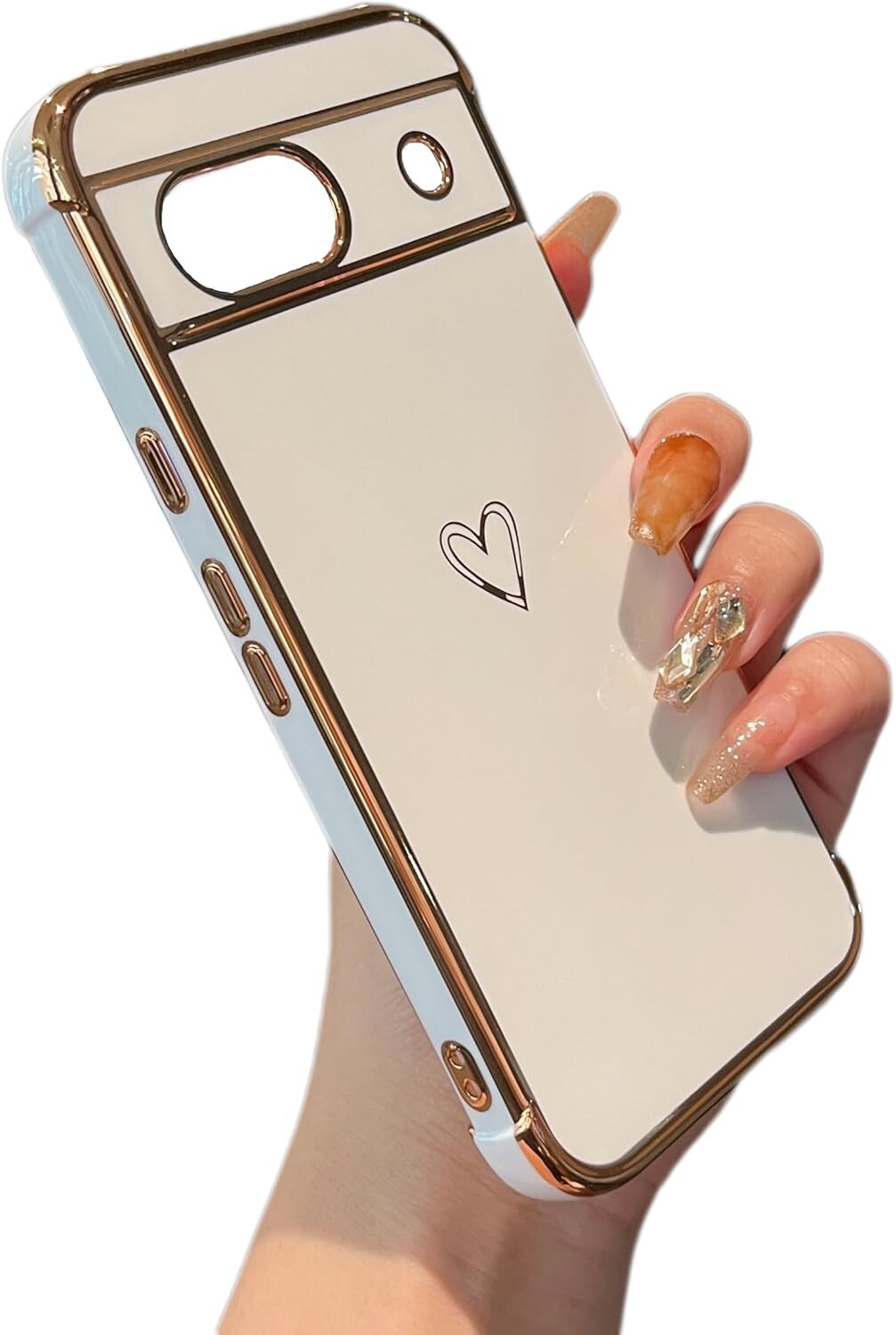 For Google Pixel 8A 5G Case With Camera Lens Protection & Soft TPU Phone Cover