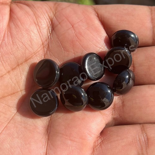 Natural Black Onyx Round 3x3 mm to 20x20 mm Cabochon Loose Gemstone Lot - Picture 6 of 7