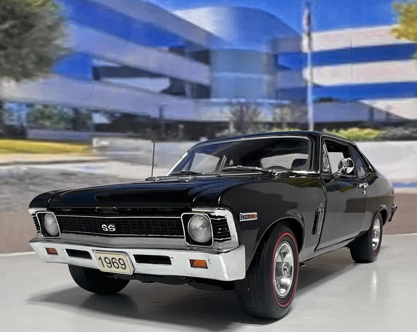 ミニカー k.a1974 Chevrolet C10 Nova SS 1970 Chevy Nova SS 396, Hugger Orange - Auto World AMM1226 - 1/18