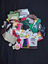 Large Lot Vintage Iron On Patches Solid Colors