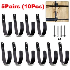10Pcs Steel Gun Wall Mount Rack Storage Rifles Shotgun Hooks Hangers Archery Bow