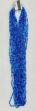 Hank of 10/0 Seed Beads - Aqua Mix Luster