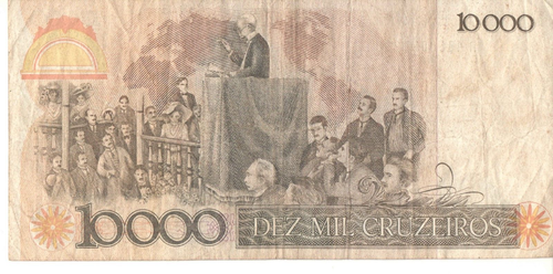 Brazil Banknote 10 Cruzados - C177 / P-206a - 1986 - A4860071238A - Imagen 2 de 2