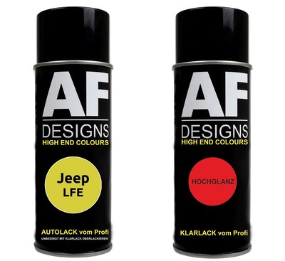 Spraydose für Jeep LFE Citrus Peel Metallic Basislack Klarlack Sprühdose 400ml