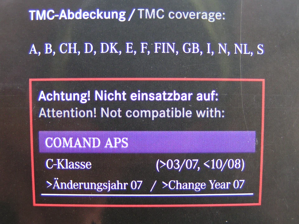 DVD NAVIGATION MERCEDES BENZ COMAND APS 2016 C KLASSE GLK SLS AMG 14.0 NTG4 LILA - Bild 3 von 4