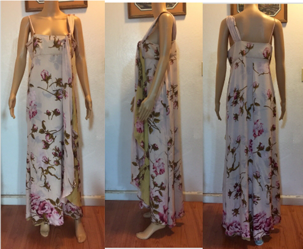 VALENTINO フローラルシルクシフォン ドレス VALENTINO Vintage SS05 Runway Floral Silk Dress 10 | eBay
