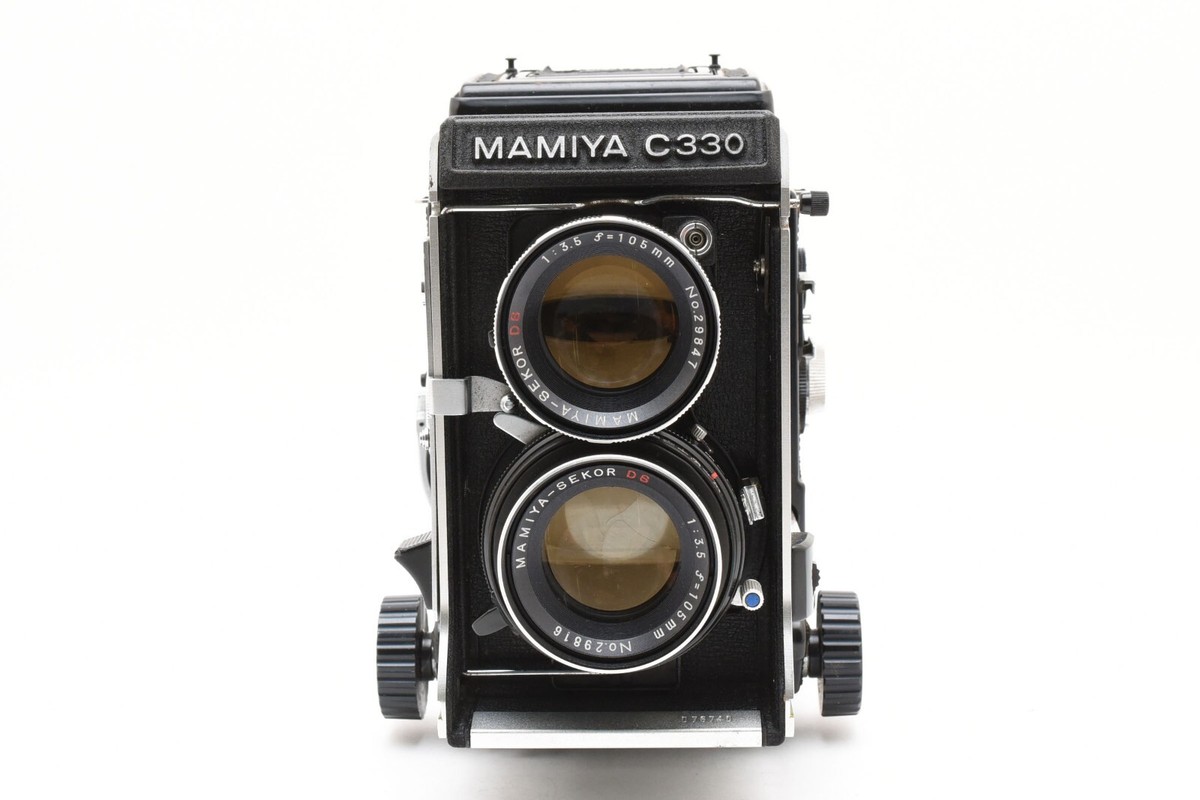 Exc +5] Mamiya C330 Pro Blue Dot + DS 105mm f/3.5 Lens From
