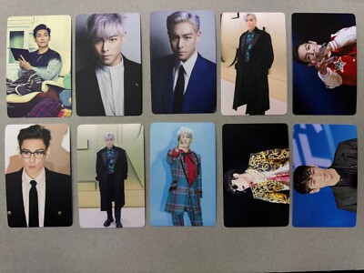 rare photo cards kpop Kpop BIGBANG T.O.P Choi Seung Hyun 10 cards RARE 42