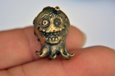 EDC Solid Brass Retro Octopus Paracord Bead Charms Knife Lanyard Zipper Pull Toy
