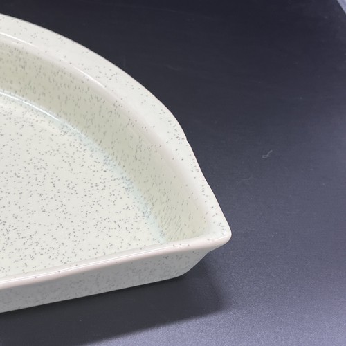TWO Bauer Lazy Susan Dish Mint Green Speckle Ware MCM Vintage - Picture 3 of 18