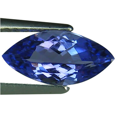 1.54 Ct A+ Natural D Block Tanzanite Medium Light Blue Violet Color Marquise Cut