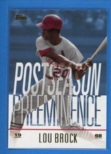 2018 Topps Update Series - Postseason Preeminence BLUE #PO-12 Lou Brock